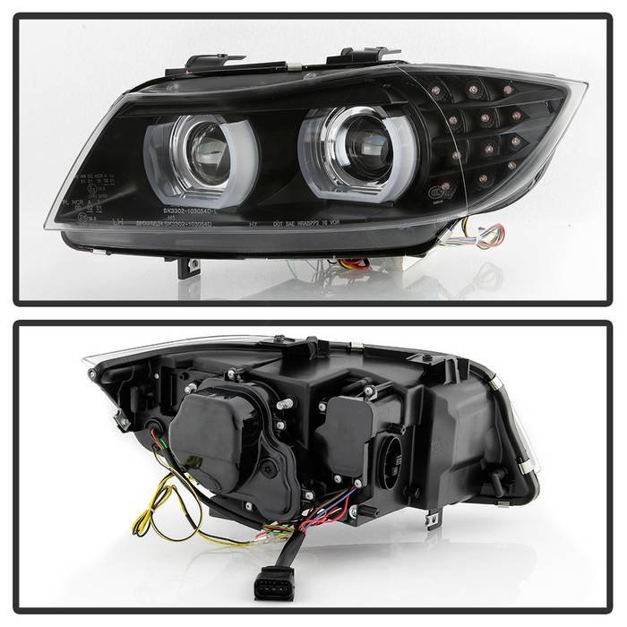 BMW E90 3-Series 09-12 4DR Projector Headlights – Halogen Model Only ( Not Compatible with Xenon/HID Model )