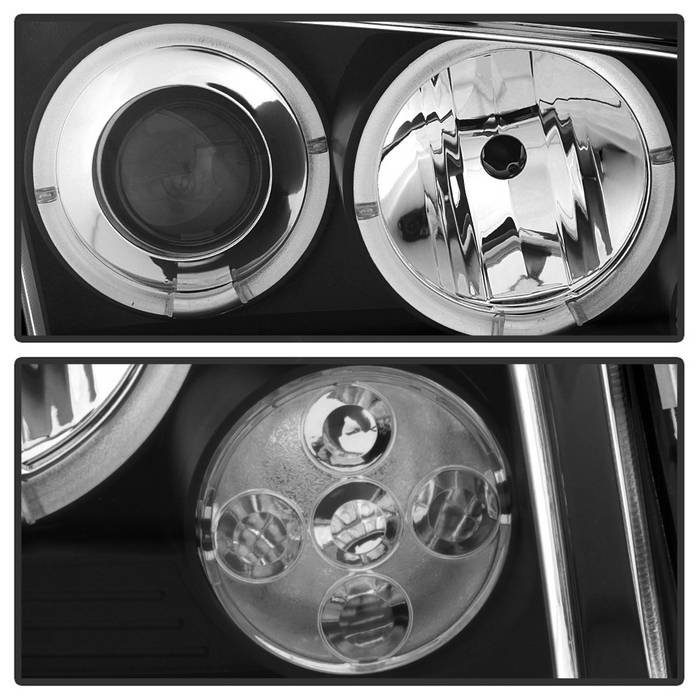 Dodge Charger 06-10 Projector Headlights – Halogen Model Only ( Not Compatiable With Xenon/HID Model ) – LED Halo – LED