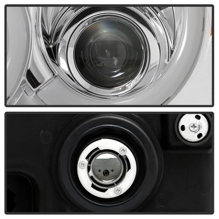 Jeep Grand Cherokee 05-07 Light Bar Projector Headlights – Low Beam-HB4(Not Included)