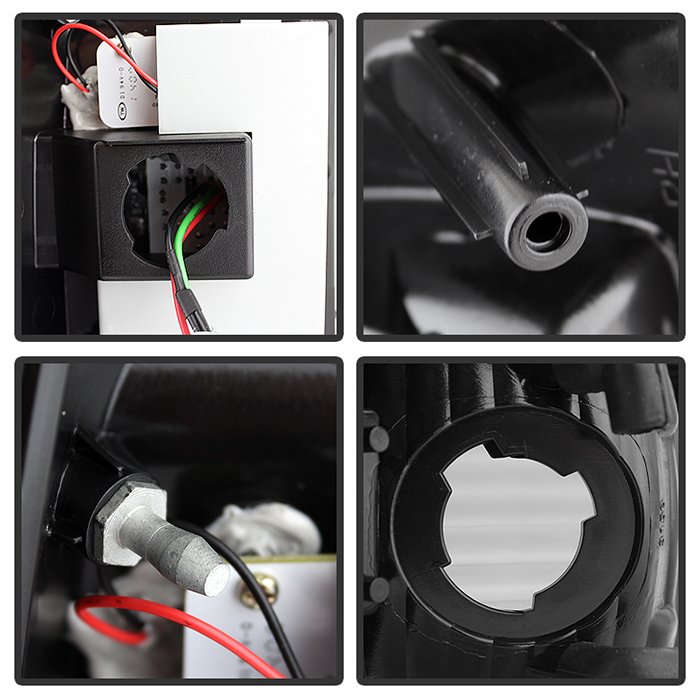 Ford F150 Styleside 97-03 / F250/350/450/550 Super Duty 99-07 LED Tail Lights – Black