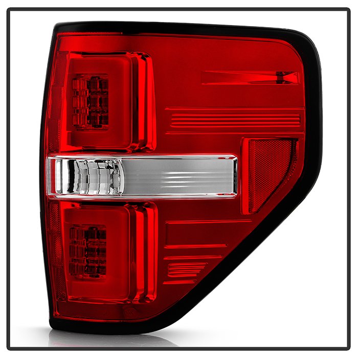 Ford F150 09-14 Version 2 Light Bar LED Tail Lights – Red Clear