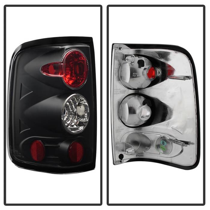 Ford F150 Styleside 04-08 (Not Fit Heritage & SVT) Euro Style Tail Lights – Black