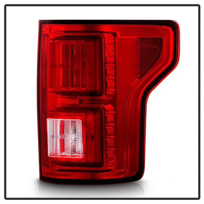 Ford F150 2015-2017 Light Bar LED Tail Lights (not compatible with rear blind spot sensor models) – Red Clear