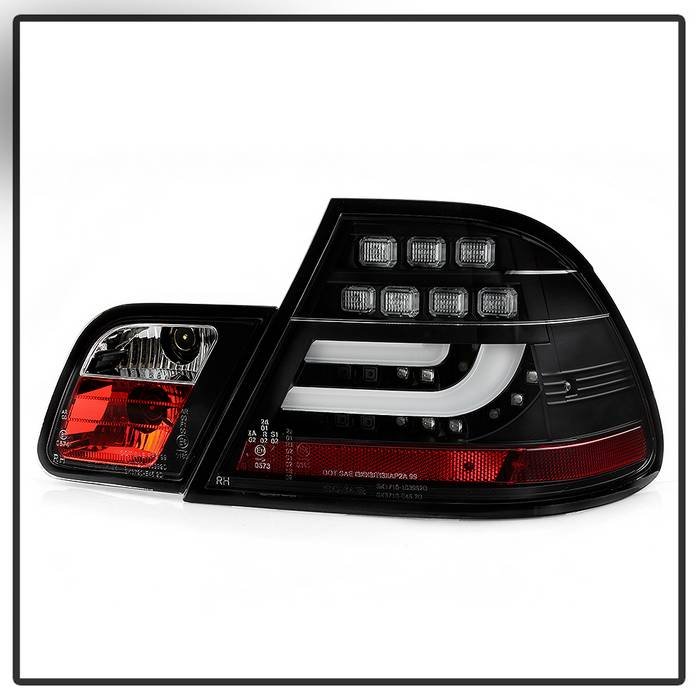 BMW E46 00-03 2Dr Coupe ( Will Not Fit Convertible ) Light Bar LED Tail Lights – Black