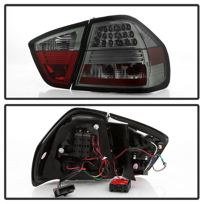 BMW E90 3-Series 06-08 4Dr LED Tail Lights – Smoke