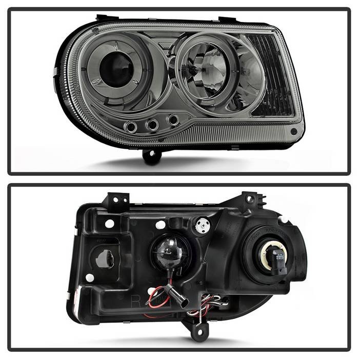Chrysler 300C 05-10 Projector Headlights – LED Halo – LED ( Replaceable LEDs )