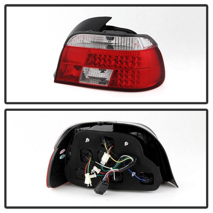 BMW E39 5-Series 97-00 LED Tail Lights – Red Clear