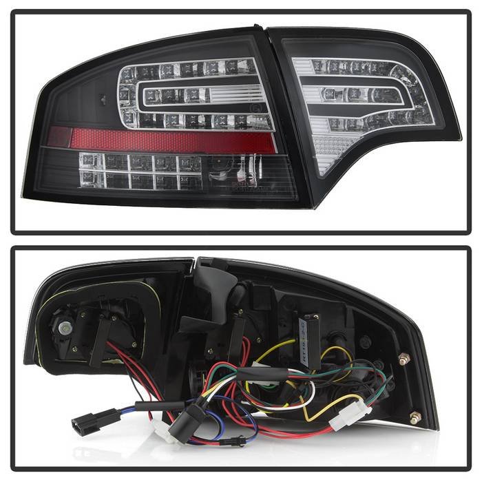 Audi A4 4Dr 06-08 LED Tail Lights – Black