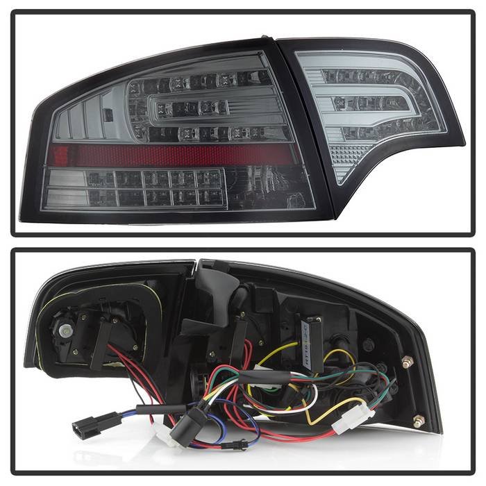 Audi A4 4Dr 06-08 LED Tail Lights – Smoke
