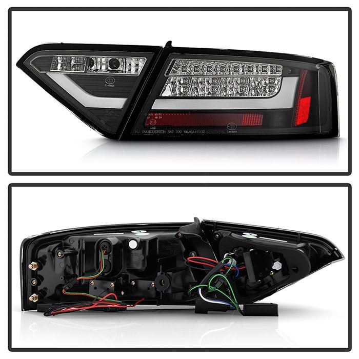 Audi A5 08-12 LED Tail Lights – Incandescent Model Only ( Not Compatible With LED Model ) – Black