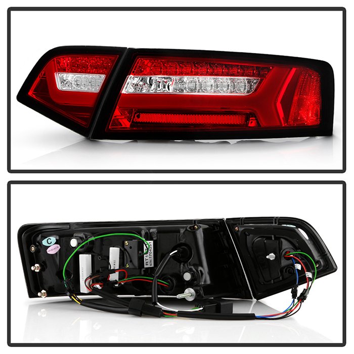 Audi A6 09-11 LED Tail Lights – Red Clear