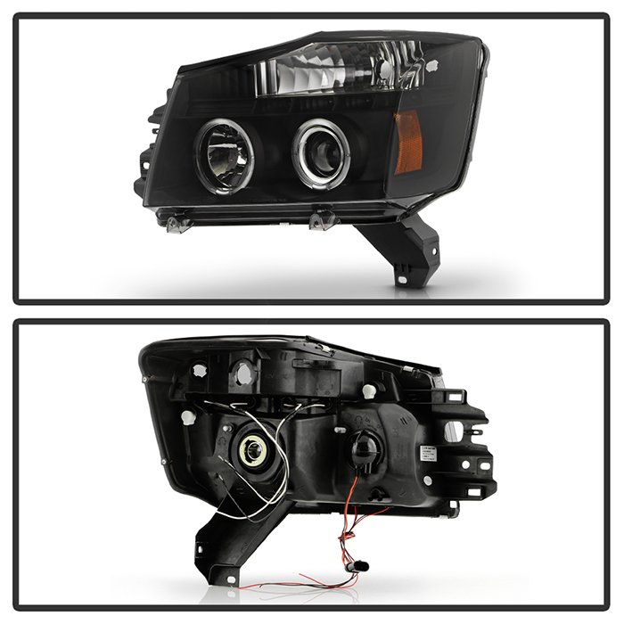Nissan Titan 04-15 / Nissan Armada 04-07 Projector Headlights – LED Halo