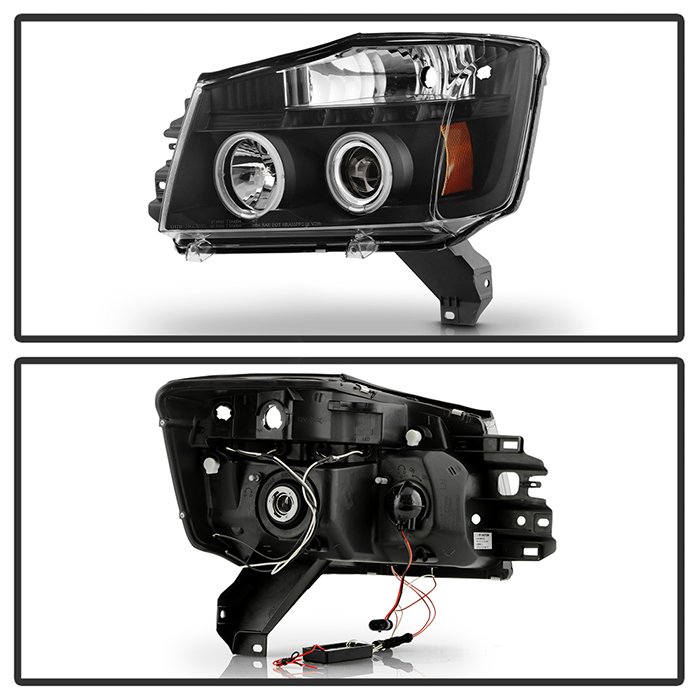 Nissan Titan 04-15 / Nissan Armada 04-07 Projector Headlights – CCFL Halo