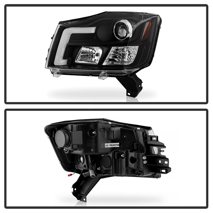 Nissan Titan 2004-2015 / Nissan Armada 2004-2007 High-Power LED Module ( Low Beam ) Equipped Headlights – White Light Bar Parking Light