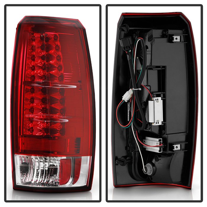 Chevy Avalanche 07-13 LED Tail Lights – Red Clear