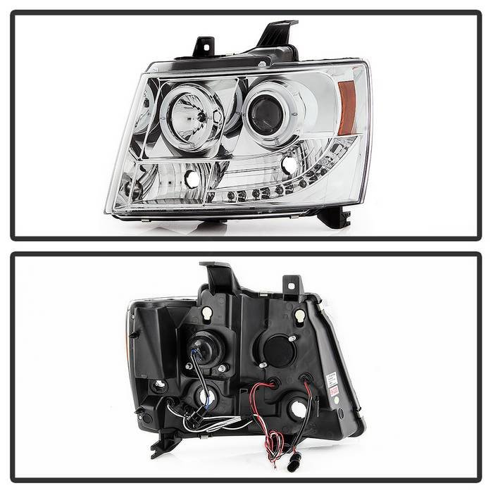 Chevy Suburban 1500/2500 07-14 / Chevy Tahoe 07-14 / Avalanche 07-14 Projector Headlights – LED Halo