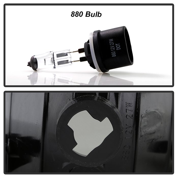 Chevy Silverado 07-13 / Avalanche/Suburban/Tahoe 07-14 (w/Off Road Package ) (880 bulbs included) OEM Fog Lights wo/switch – Smoke