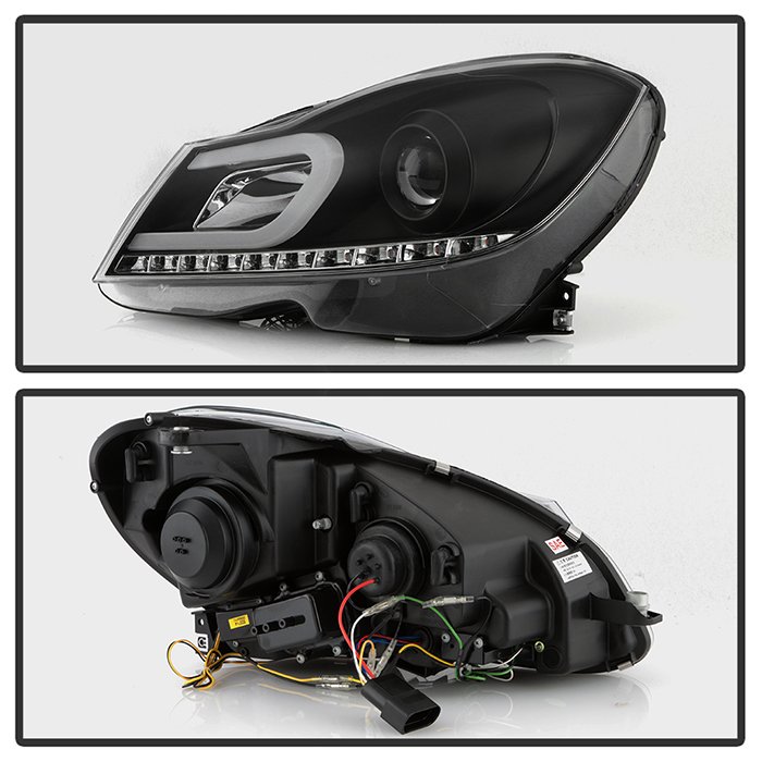 Mercedes Benz W204 C-Class 12-13 Projector Headlights – Halogen Model Only ( Not Compatible With Xenon/HID Model )