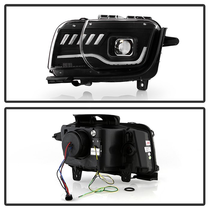 Chevy Camaro 2010-2013 Factory Halogen Model Only ( Not Compatible With Factory Xenon/HID Model ) Projector Headlights
