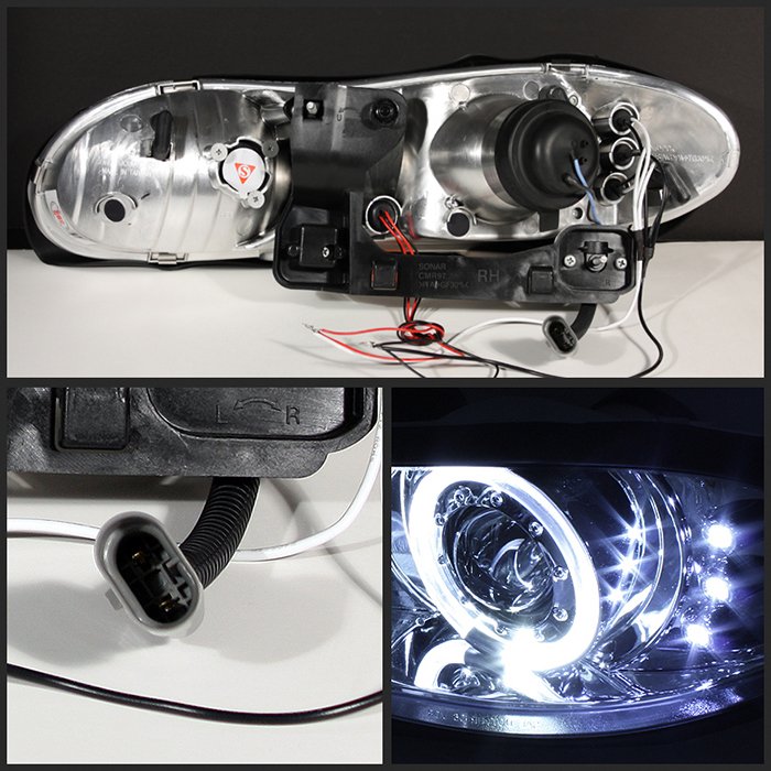 Chevy Camaro 98-02 Projector Headlights – LED Halo