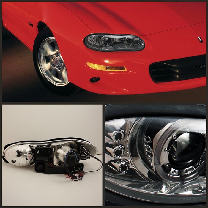 Chevy Camaro 98-02 Projector Headlights – LED Halo