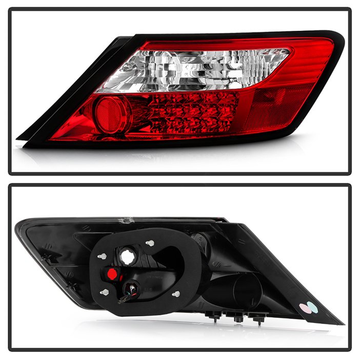 Honda Civic 06-08 2Dr LED Tail Lights – Red Clear