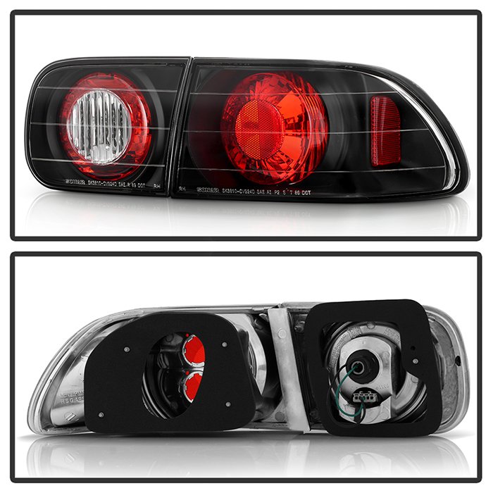 Honda Civic 92-95 2/4DR Euro Style Tail Lights – Black