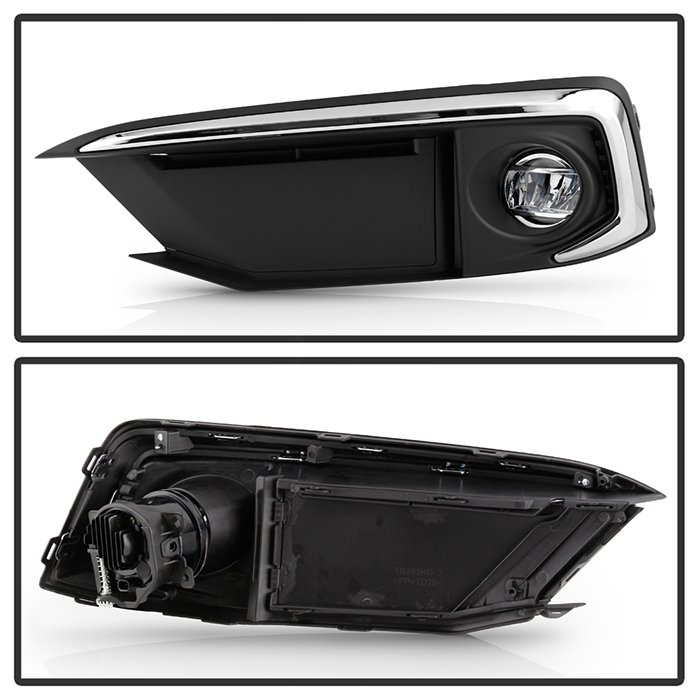 Honda Civic 2019+ Coupe/Sedan Chrome Trim OEM LED Fog Light W/OEM Fit Switch – Clear
