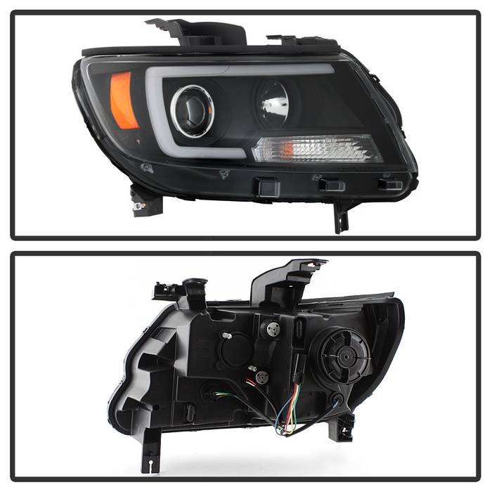Chevy Colorado 15-22 Projector Headlights – Light Bar LED – Black