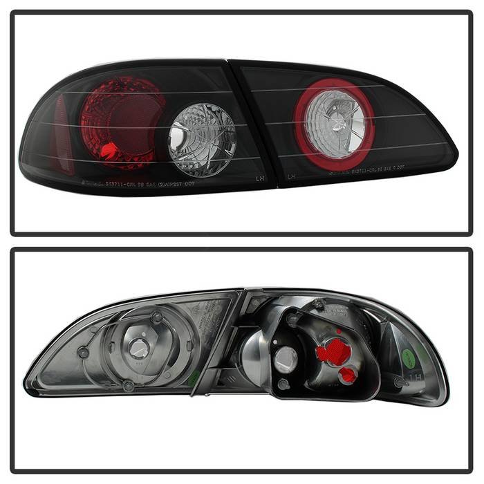 Toyota Corolla 98-02 Euro Style Tail Lights – Black