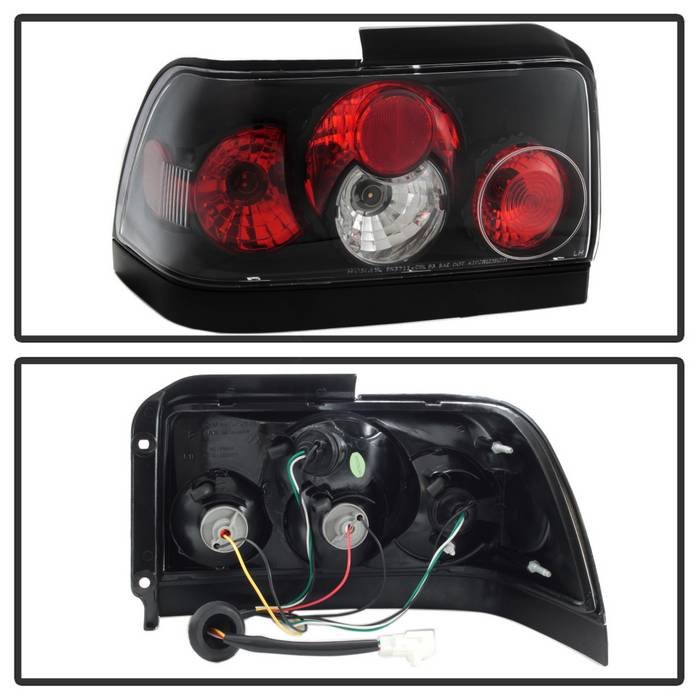 Toyota Corolla 93-97 Euro Style Tail Lights – Black