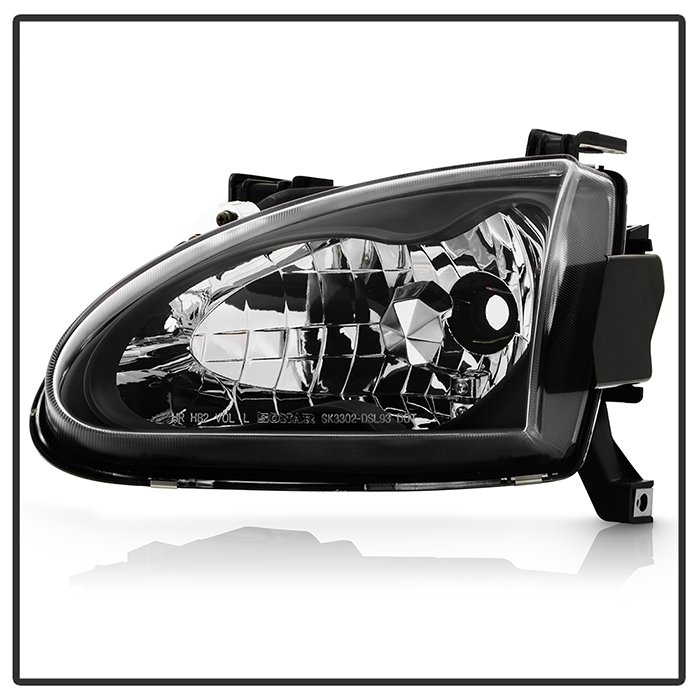 Honda Del Sol 93-97 Crystal Headlights – Black