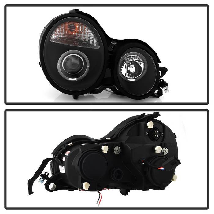 Mercedes Benz E-Class 95-99 Projector Headlights – LED Halo