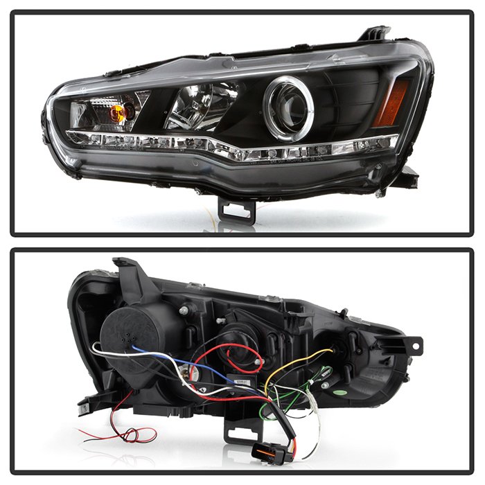 Mitsubishi Lancer / EVO-10 08-17 Projector Headlights – Halogen Model Only ( Not Compatible With Xenon/HID Model )