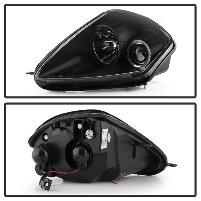 Mitsubishi Eclipse 00-05 Projector Headlights – LED Halo – Black – High H1