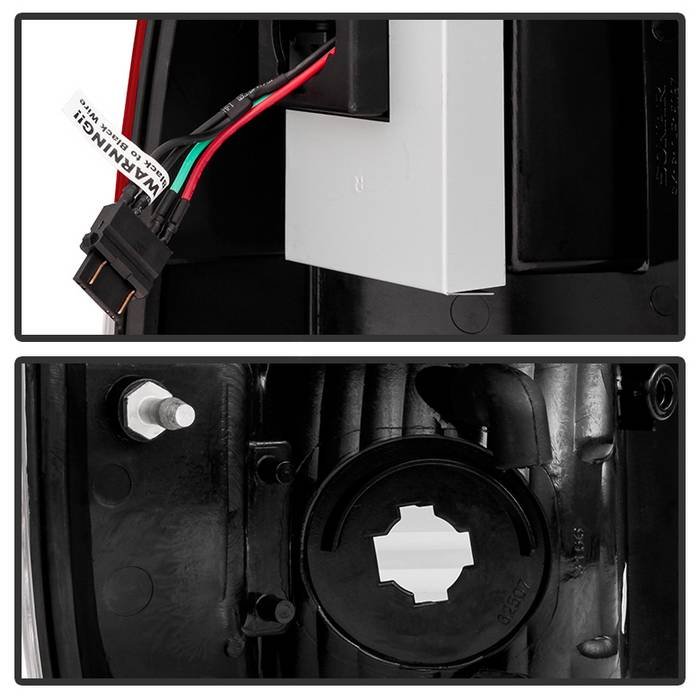 Ford Super Duty F-250/ F-350/ F-450 08-16 Version 2 LED Tail Lights – Red Clear