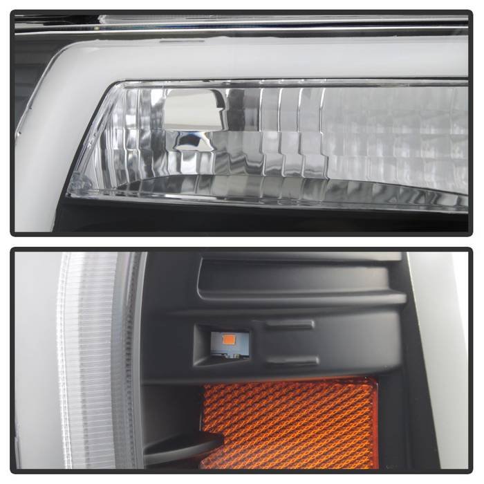 Ford F150 04-08 Light Bar Projector Headlights – Black