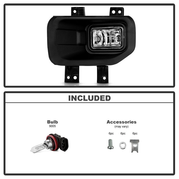 Ford F150 2015-2018 OEM Fog Lights W/Switch and Cover – Clear