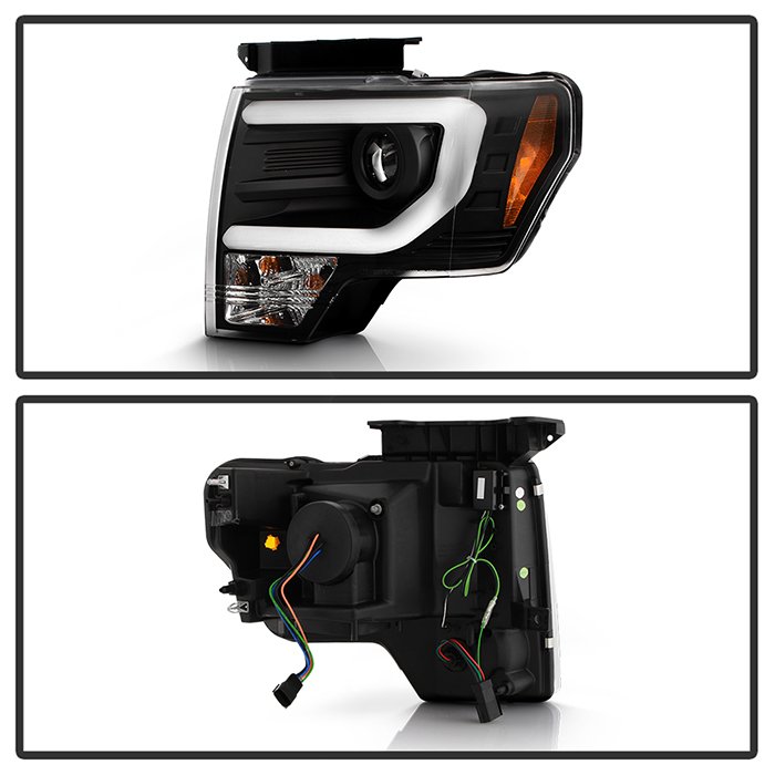 Ford F150 13-14 Projector Headlights – Factory Xenon Model Only ( Not Compatible With Halogen Model ) – Light Bar DRL