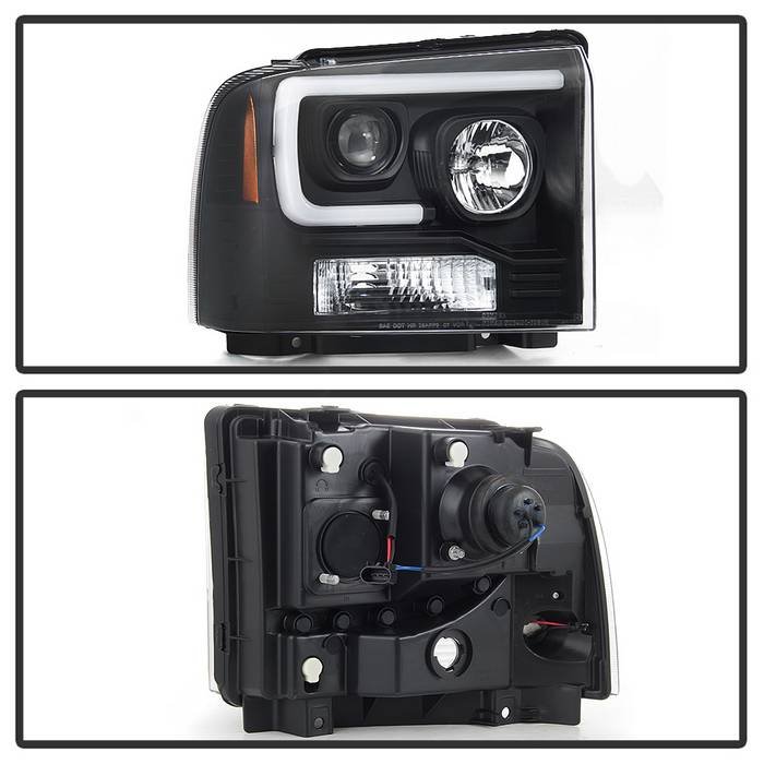 Ford F250/350/450 Super Duty 05-07 High-Power LED Module (Low Beam) Equipped Projector Headlights – Low Beam-LED