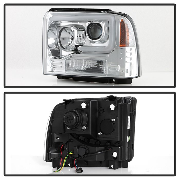 Ford F250/350/450 Super Duty 05-07 High-Power LED Module (Low Beam) Equipped Projector Headlights – Low Beam-LED