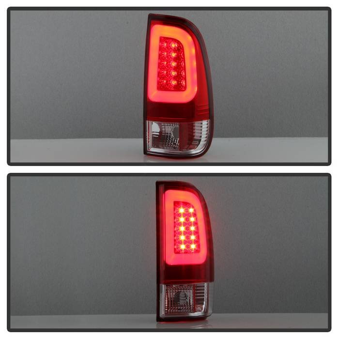 Ford Super Duty F-250/ F-350/ F-450 08-16 Version 3 Light Bar LED Tail Lights – Red Clear