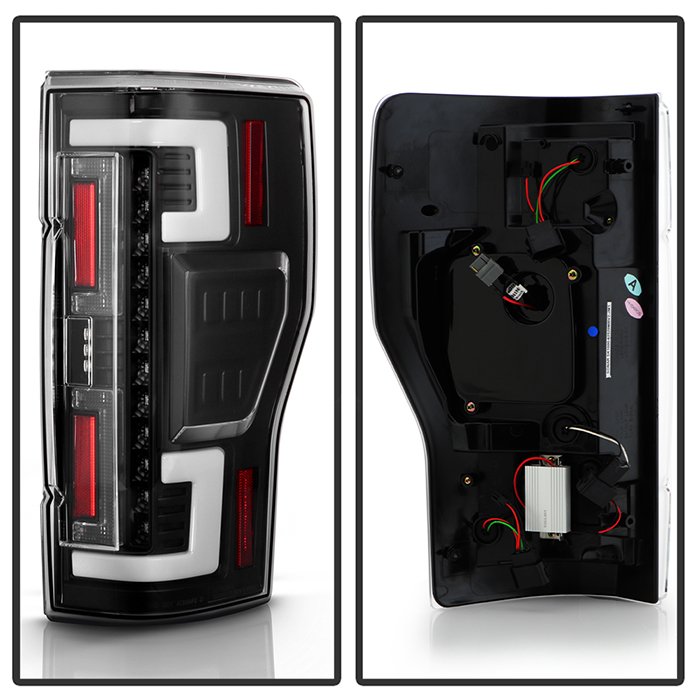 Ford F250 Superduty 2020 – 2021 ( Halogen Model Only Does not fit Factory LED Model ) LED Tail Lights – Black