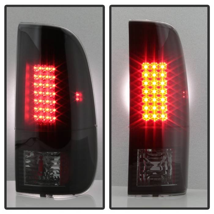 Ford Super Duty F-250/ F-350/ F-450 08-16 LED Tail Lights – Black Smoke