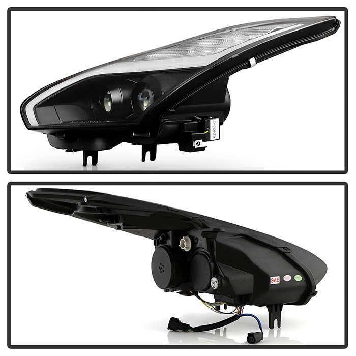 Nissan GTR 09-14 Projector Headlights – Black