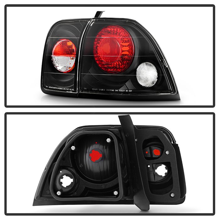 Honda Accord 96-97 Euro Style Tail Lights – Black