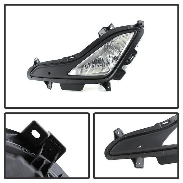 Hyundai Elantra 2014-2016 OEM Style Fog Lights W/Switch – Clear