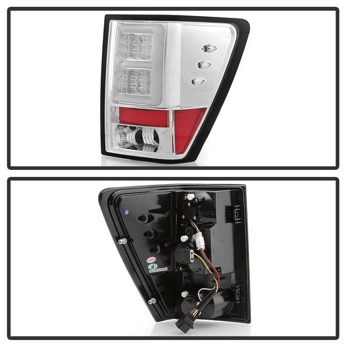 Jeep Grand Cherokee 05-06 Version 2 Light Bar LED Tail Lights – Chrome