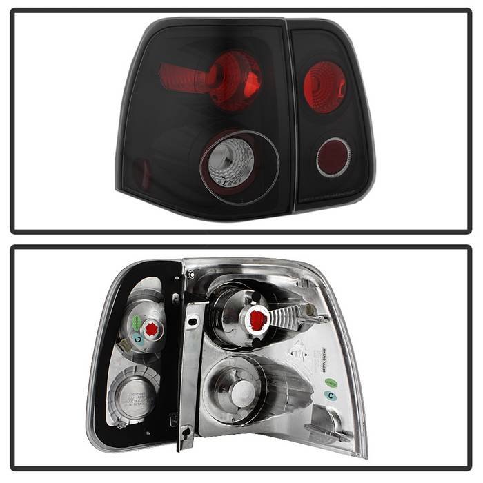 Lincoln Navigator 03-06 Euro Style Tail Lights – Black