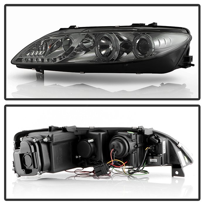Mazda 6 03-05 With Fog Lights Projector Headlights – LED Halo